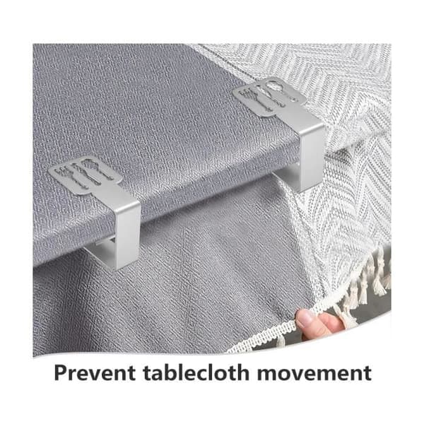 Dugklemmer - Rustfrit Stål - 8 Stykker - Fleksible og Elastiske - Hulfrit Design - Nemme at Bruge