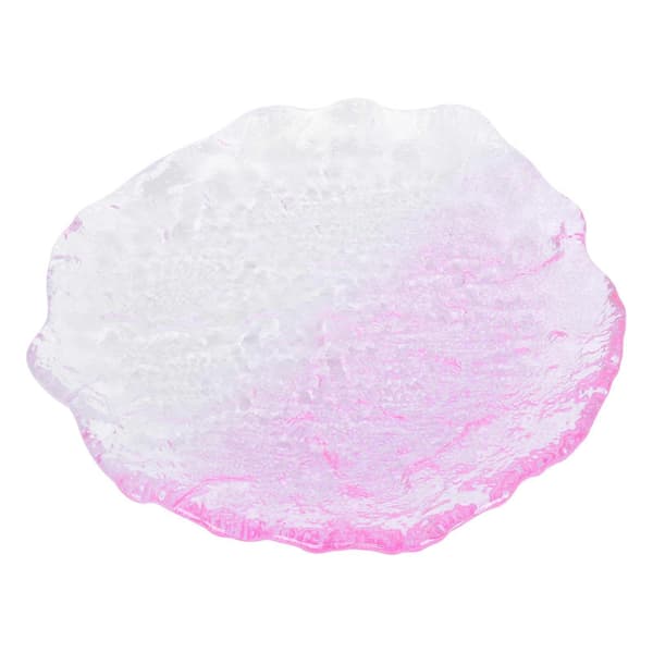 Fruktfat i glas Serveringsfat för hemmet 1 st Rosa Mode Fruktdessert