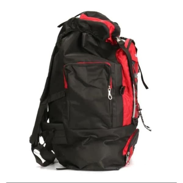 Ryggsekk - RØD - 80L - Vanntett - Polyester - Multifunksjon