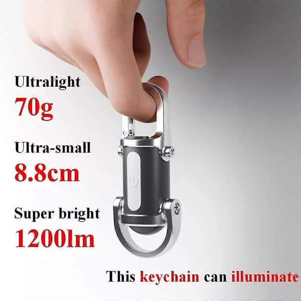 Lumilink Mini Taskulamppu, Uusi Lumilink Vedenpitävä Mini Taskulamppu Avaimenperä Silver