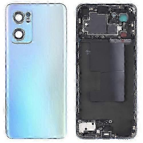 OPPO Reno7 5G bakstycke med mittram, ersättningshölje för CPH2371 telefonreparation