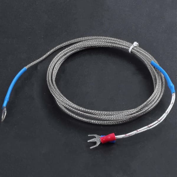 K-typ termoelement 2M kabel med 9x5mm sondring vit sensor