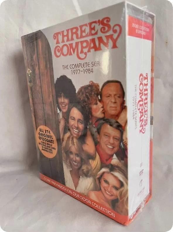 Three's Company: The Complete Series Sæsoner 1-8 (DVD, 2018, 29-disc sæt) NY
