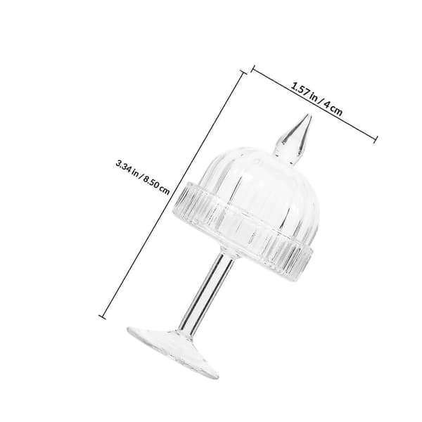 Transparent miniatyrkakfat för dekoration 1 set dockhusdisplay