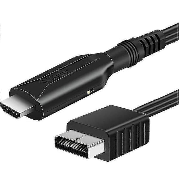 Til Ps2 til HDMI-kompatibel lyd-videokonverteradapter Black