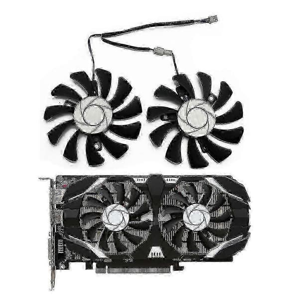 75 mm dobbelt ventilator GPU-køler til Geforce GTX 1050 Ti grafikkortudgave 0816 5 5