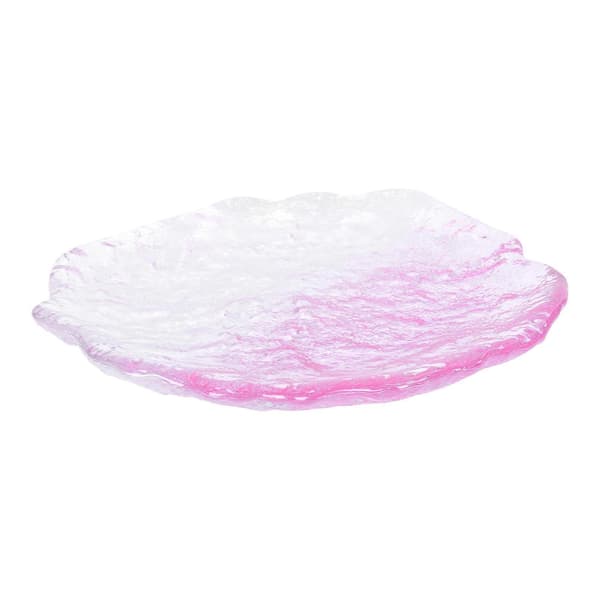 Fruktfat i glas Serveringsfat för hemmet 1 st Rosa Mode Fruktdessert