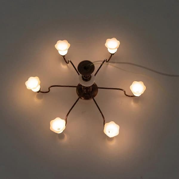 Mini DIY Vegglamper Liten Taklampe Modell for Minihusbruk Multi