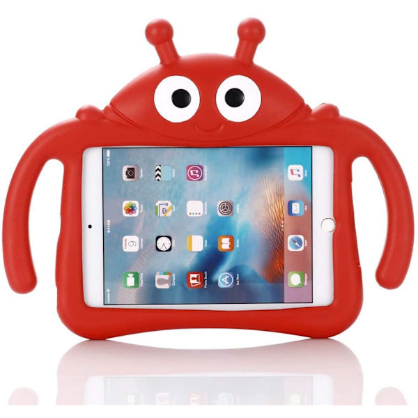 Leppäkerttu lasten suojakotelo, iPad Mini/2/3/4/5, punainen red