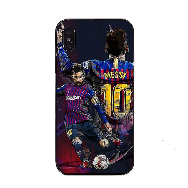 Barcelona No.10 Messi Graffiti Case Iphone Case Passar de flesta Iphones