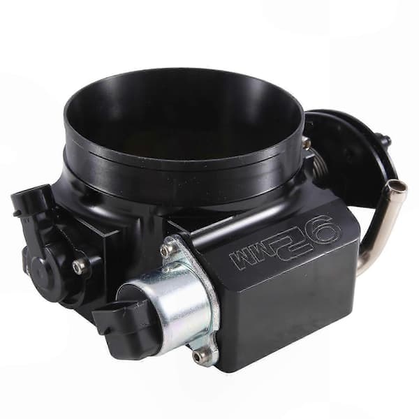 92 mm musta kaasuläppäkotelo GM LSX LS -moottoreille Black