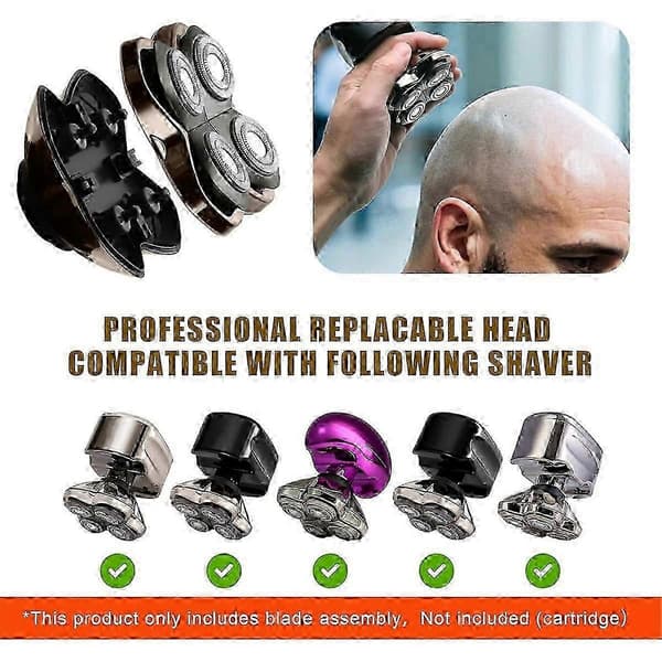 2-pakning erstatningshode for Skulls Pitbulls Shaver Gold PRO, Silver PRO, Diamond PRO - Profesjonelle barberhoder