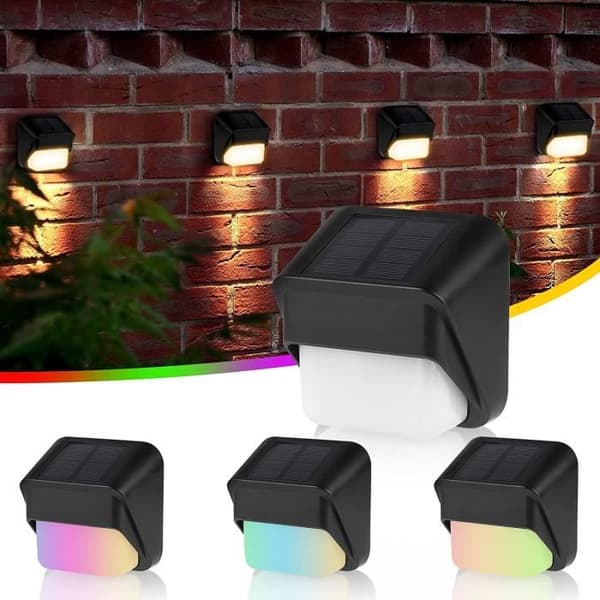 Solcellelampe - AMOUNE - Pakke med 4 - LED - IP65 - Varm Hvid