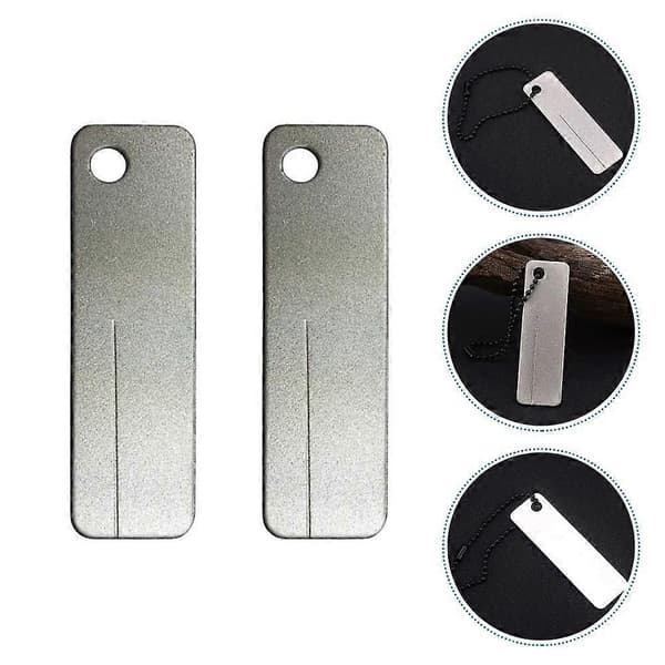 Slibediamantsten Udendørs skærpeslibesten (2 stk, grå) Light Gray 6x1.8 cm