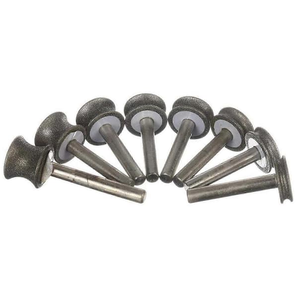 Diamantslibeskive til glasfly lige kantfas 6 mm skaft (10 mm)