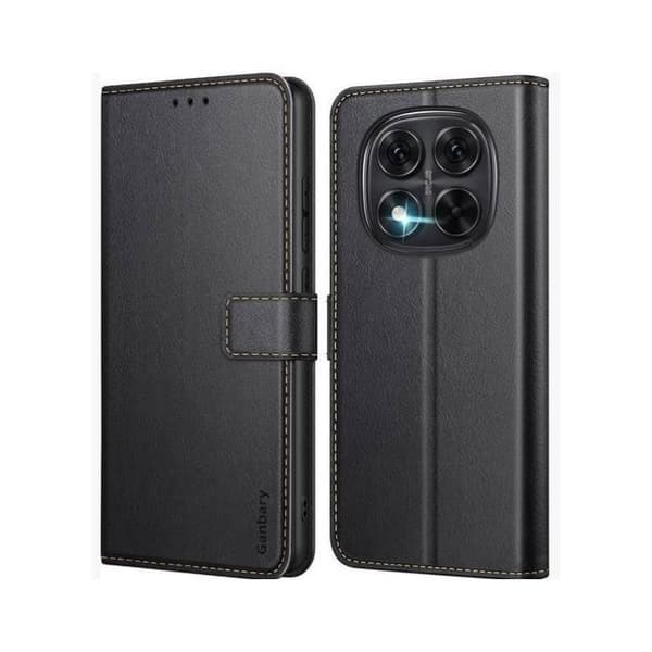 Flip läderfodral - FLASH DOG - Xiaomi Redmi Note 14 Pro 5G - Magnetisk stängning - 2 kortplatser - Stötsäker mikrofiber