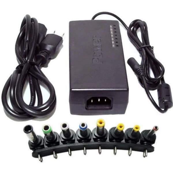 Universal bærbar strømforsyning 96W + 12V til 24V adaptere