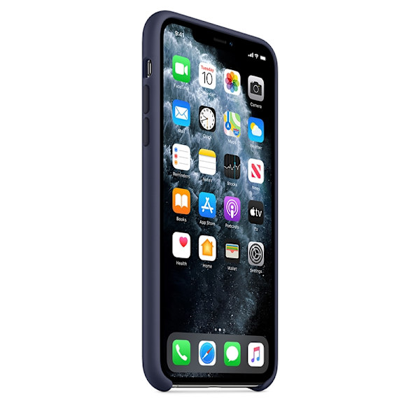 Applen silikonikuori, yhteensopiva iPhone 11 Pro Maxin kanssa - Keskiyönsininen