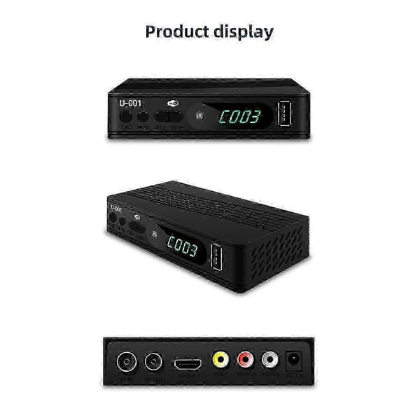 DVB-T2 TV-tuner Terrestrisk satellitt-TV-mottaker Digital TV-dekoder HEVC DVBT2 264 HD TV-bokser USB S Edition 0922 5 5
