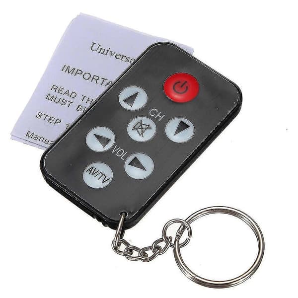 Universal 3-pack Infraröd IR Mini TV Fjärrkontroll Nyckelring