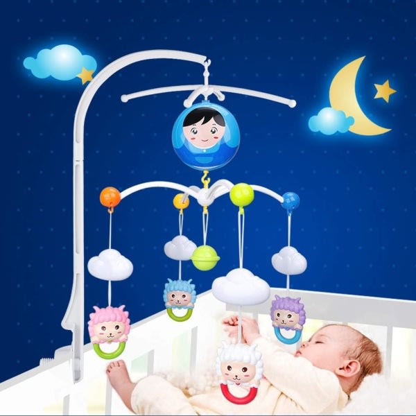 crib baby mobil bil crib clock holder