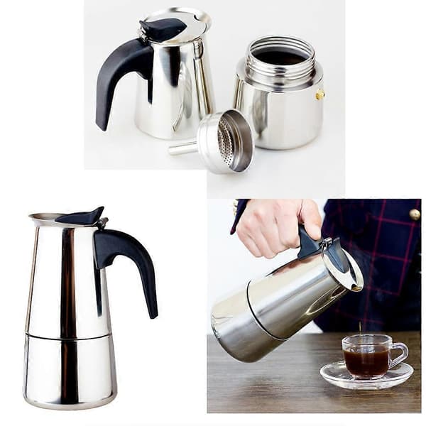 Kaffemaskine Kande Rustfrit Stål Espresso Komfur til Hjemmet 300 ml