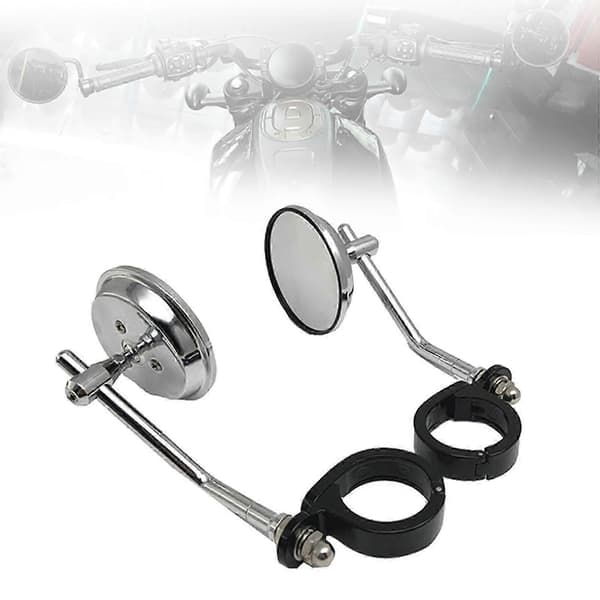 Backspeglar, Retro, Clip-on Justerbara Robusta Lätta 38-41mm Gaffel Argent SZRH A-DS 5 5