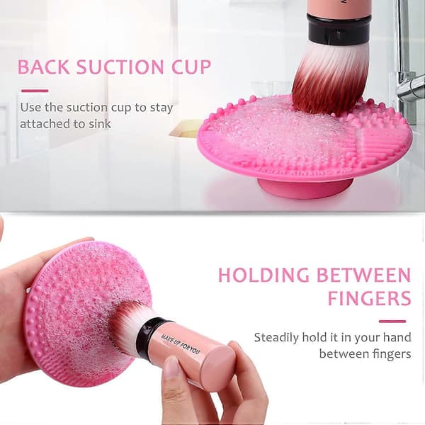 Borstrengöringsdyna, silikonmakeup