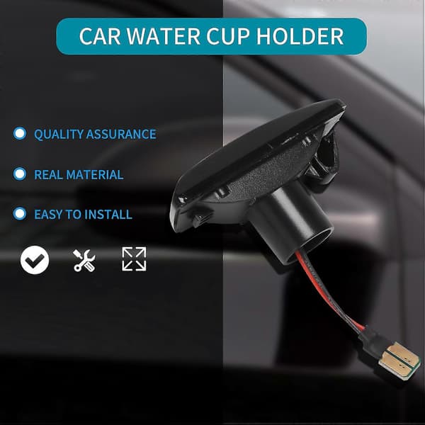 2 stk. Dynamiske LED-bilsidemarkørlys Blinklys til Opel Insignia Zafira Corsa Til C Smoky black