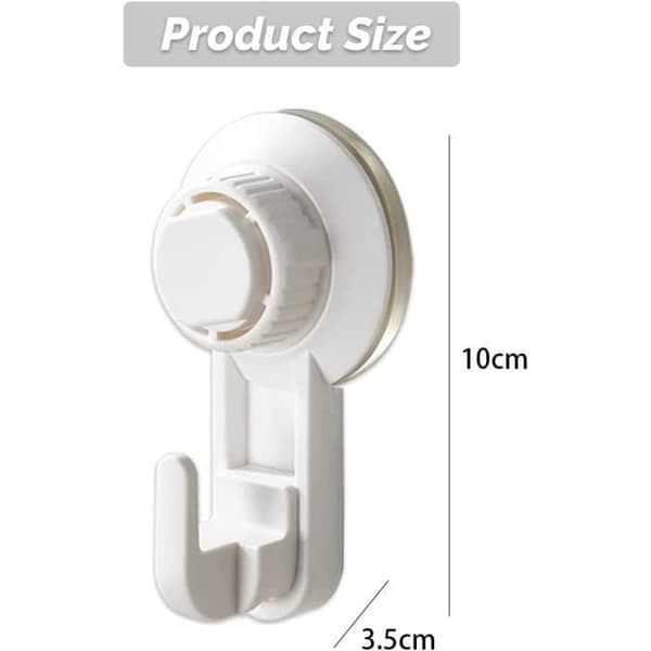 Sugkoppskrokar - MARSEE - 4-pack - Stark sugkraft - Ingen borrning krävs - Vit