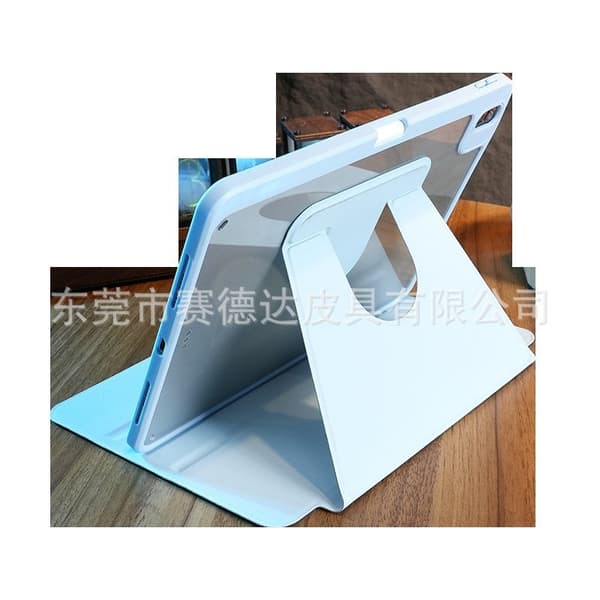 Stylish Case for iPad 2025 11 A16 Ice Blue Edition Rotating Transparent