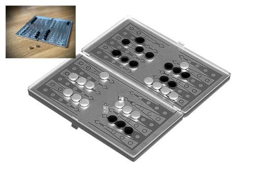 Magnetisk Backgammon / Reisebackgammon i lommeformat Kompatibel med brettspill