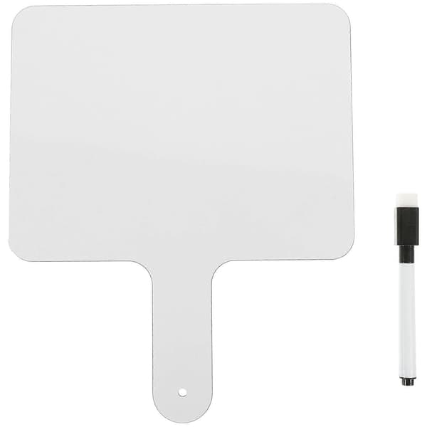 Whiteboard Handhållen Dry Erase Paddle för Studenter 1Set Dubbelsidig