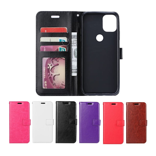 Motorola Moto G10/G20 / G30 - Wallet Case - Vælg farve! Sort Black Svart