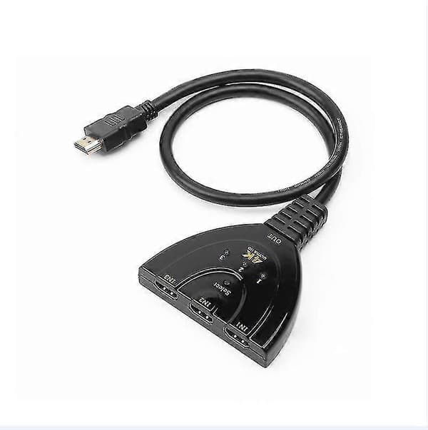 Hdmi-switch 3-portars Hdmi-splitterkabel | Hdmi-kabelomkopplare