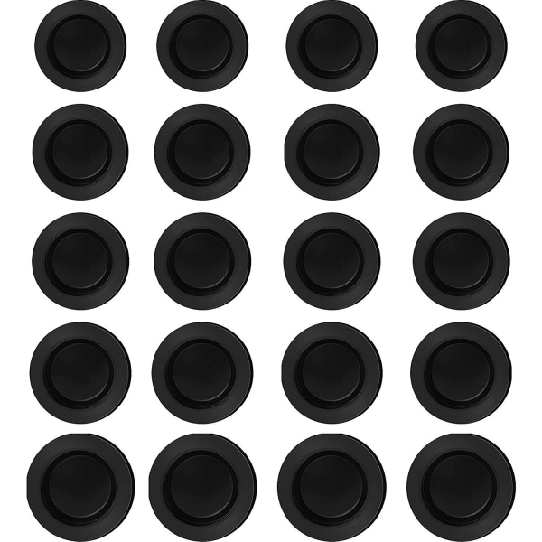 20 styks sort gummi sparekasse stik sparegris stik gummi sparegris prop låg gummi rund prop (5 størrelser)