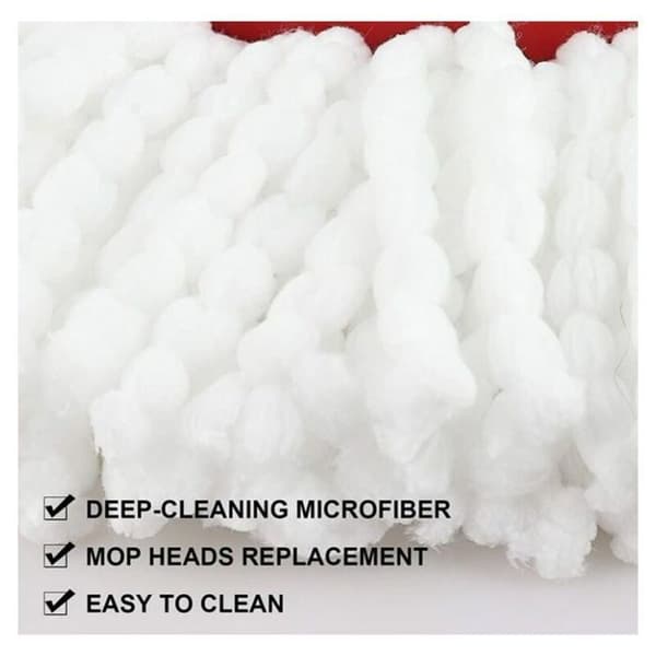 6 stk. erstatningsmopphoder for Vileda O-Cedar Turbo 2-i-1 EasyWring & Clean kompatible mopphoder for Vileda-påfyll