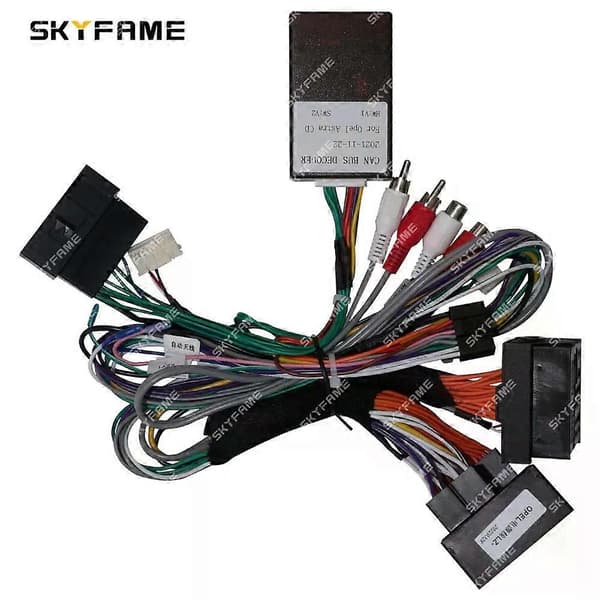 Gælder for 16Pin bil ledningsnetadapter Canbus Box Decoder Android Radio strømkabel til Opel Astra H Antara Full Set OD
