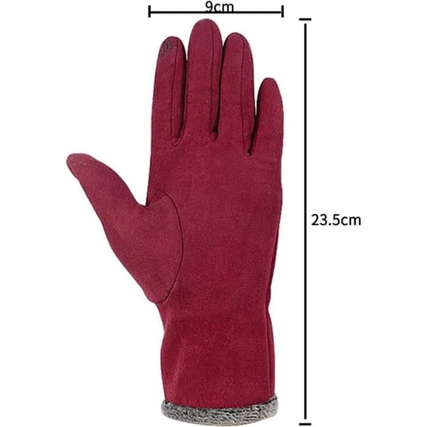 Handsker - ZGEER - Vinter - Touchscreen-kompatibel - One Size - Rød