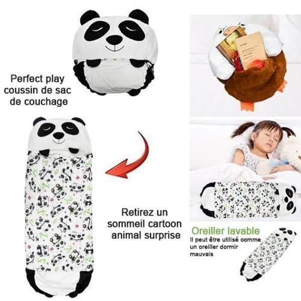 Sovepose - JRING - Panda - 160x60 cm - Supermyk - Komfortabel for barn