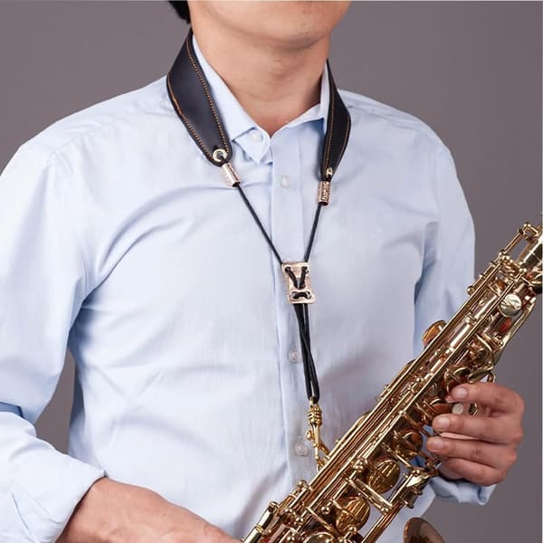 Saksofon, Saksofon Svart Halsreim, tenorsaksofon, for baryton Alto Tenor Sopran Saksofon, altsaksofon, musikkinstrumenttilbehør deler