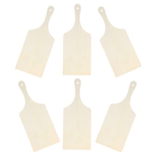 Skärbräda i trä DIY Ritning Skärbräda Bricka 6 delar Set
