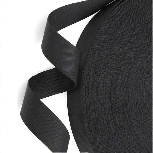 Nylon sort satinbånd til dekorationsbånd 9M til håndværksdekoration