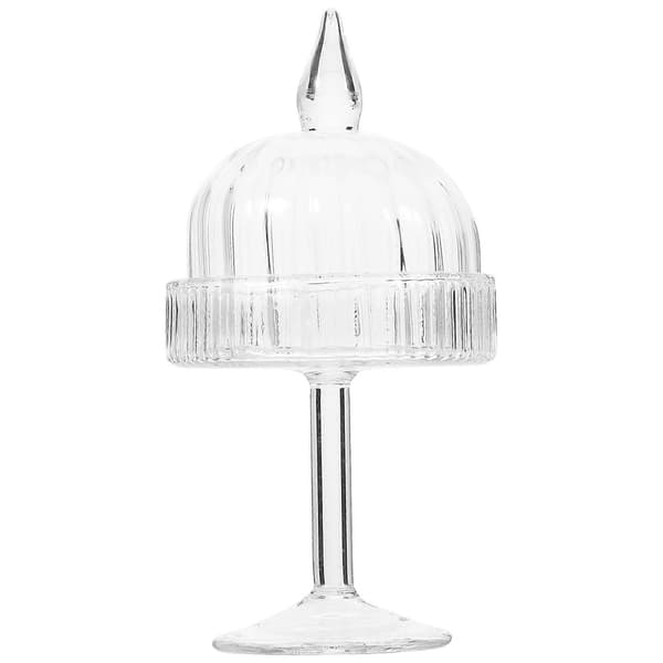 Transparent miniatyrkakfat för dekoration 1 set dockhusdisplay