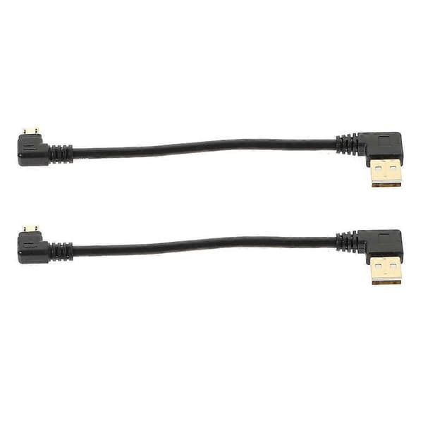 Micro USB-kabel kort 2 st Multi Gummi Snabbladdning för telefonanvändning Multi 15.50X2.60X0.70CM