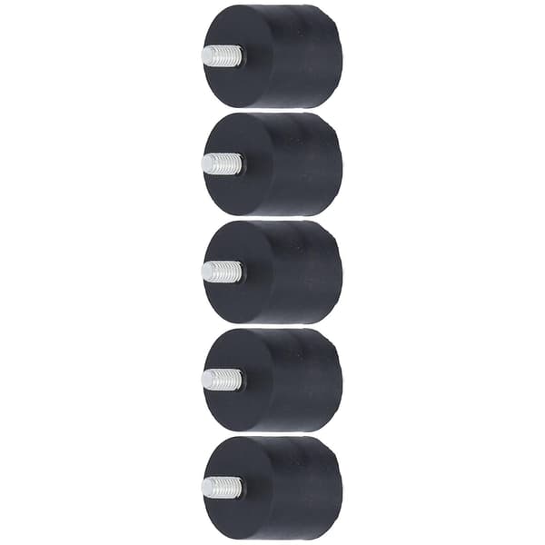 5 stk. gummi vibrasjonsisolator støtdemping høy elastisitet god demping støyreduksjon gummifester M8 5 5