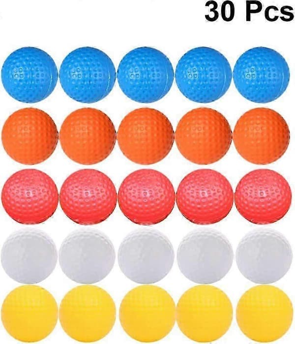 30 stk. træningsgolfbolde hule golfbolde træningsgolfbolde børnegolfbolde