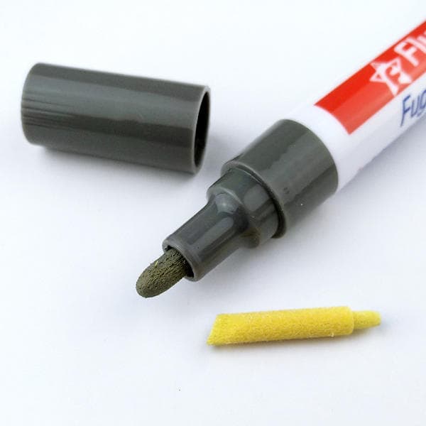 Flysea Grout Pen with Replaceable Nib, Dark Grey