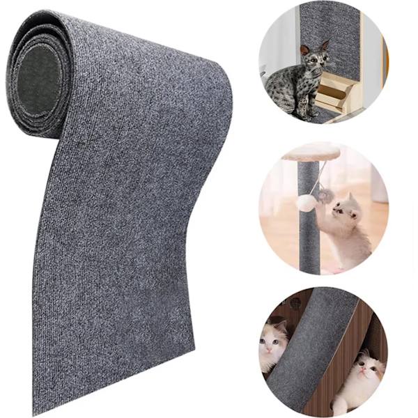 Kattskrapskyddsmatta, skrapmatta, kattskrapbräda, kattskrapskydd för soffa, kattskrapmatta, skrapbräda (40cm x 2m)