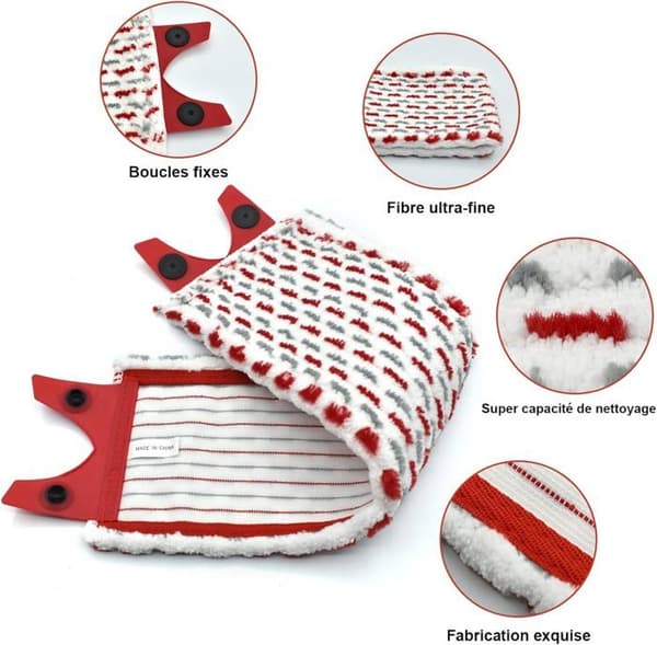 5 stk for Vileda UltraMax XL Mopp Refill Kit, Ultrastort Mikrofiber Mopptrekk
